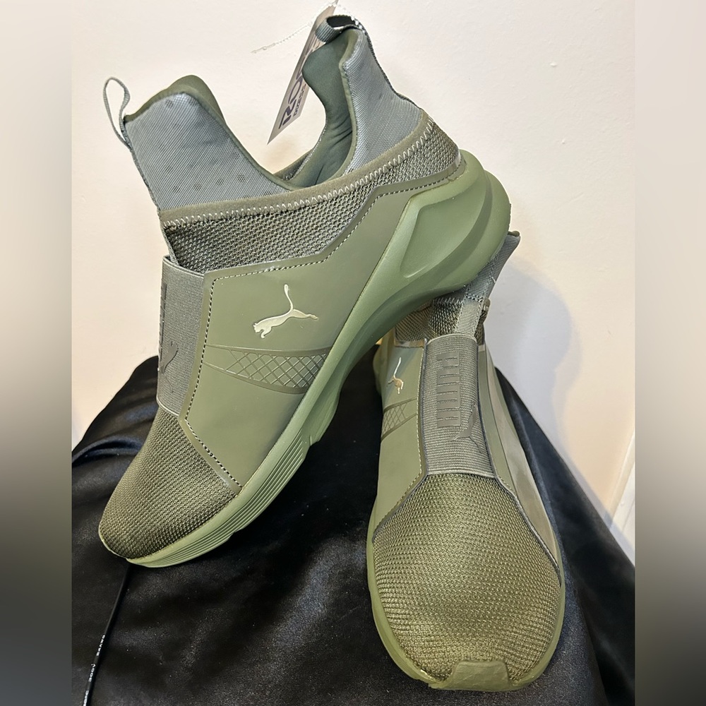 PUMA Mens Fierce Core Mono Casual Sneakers, Green, MENS US 11.5